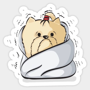 BATHED PUPPU Sticker